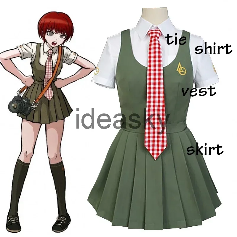 FC6Dangan Ronpa Danganronpa Koizumi Maharu أزياء تنكرية زي ياباني بدلة بحار أحذية نسائية فستان بنات ملابس o@FC8!