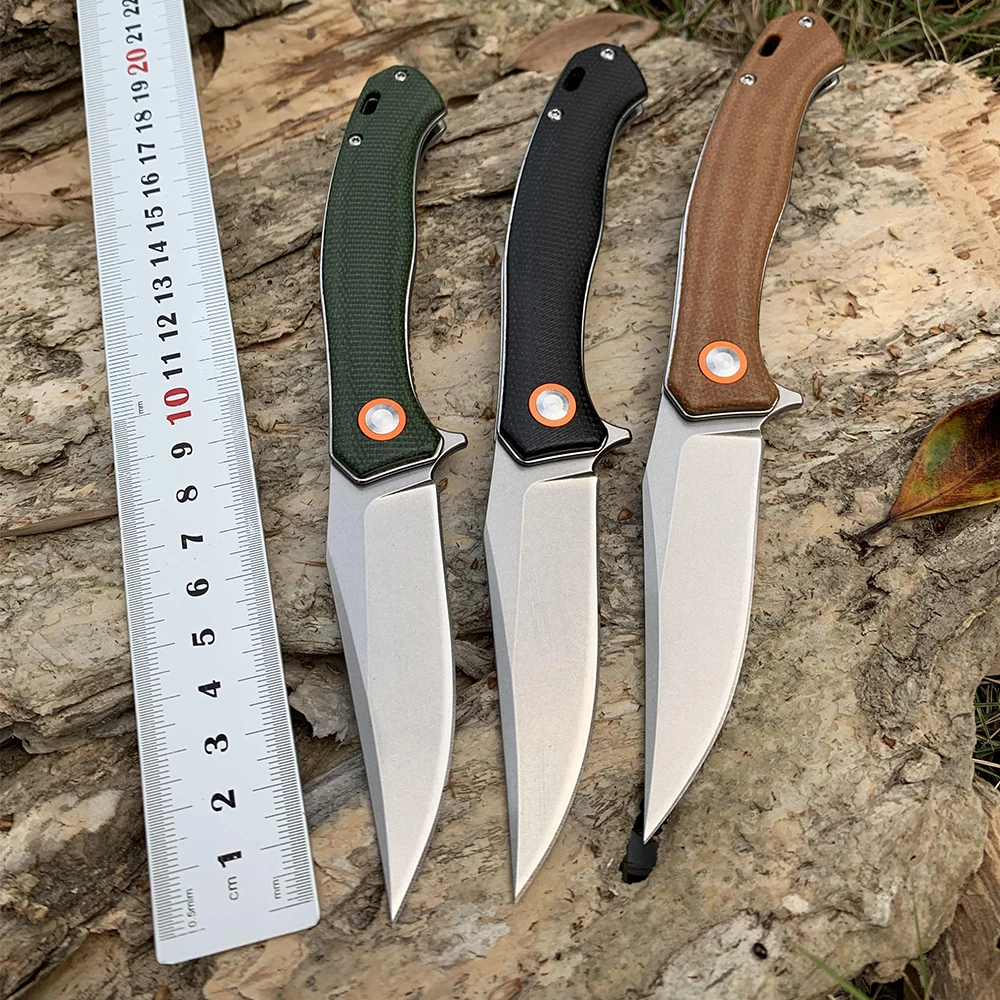 Multifunctional Pocket Folding Knife D2 Steel Blade Ball Bearing Military Tactical Outdoor Survival Self defense Knives edc Tool