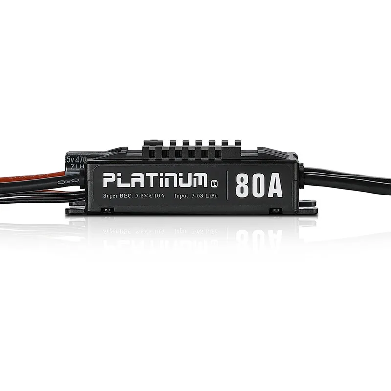 1pcs Original Hobbywing Platinum Pro V4 80a 3-6s Lipo Bec Empty Mold Brushless Esc For Rc Drone Aircraft Helicopter