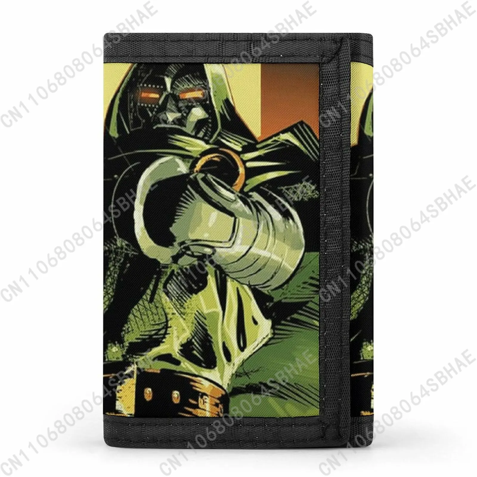 

Marvel Doctor Doom Tri Fold Wallet Teenage Girls Boys Slim 3 Fold Card Personalized Pattern Purse School Daily Use Cosplay