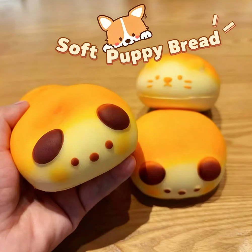 귀여운 빵 모양 스퀴시 슬로우 라이징 피젯 토이 재미있는 스트레스 해소 안티 스트레스 핀치 모찌 스퀴시 장난감 어린이 성인 선물