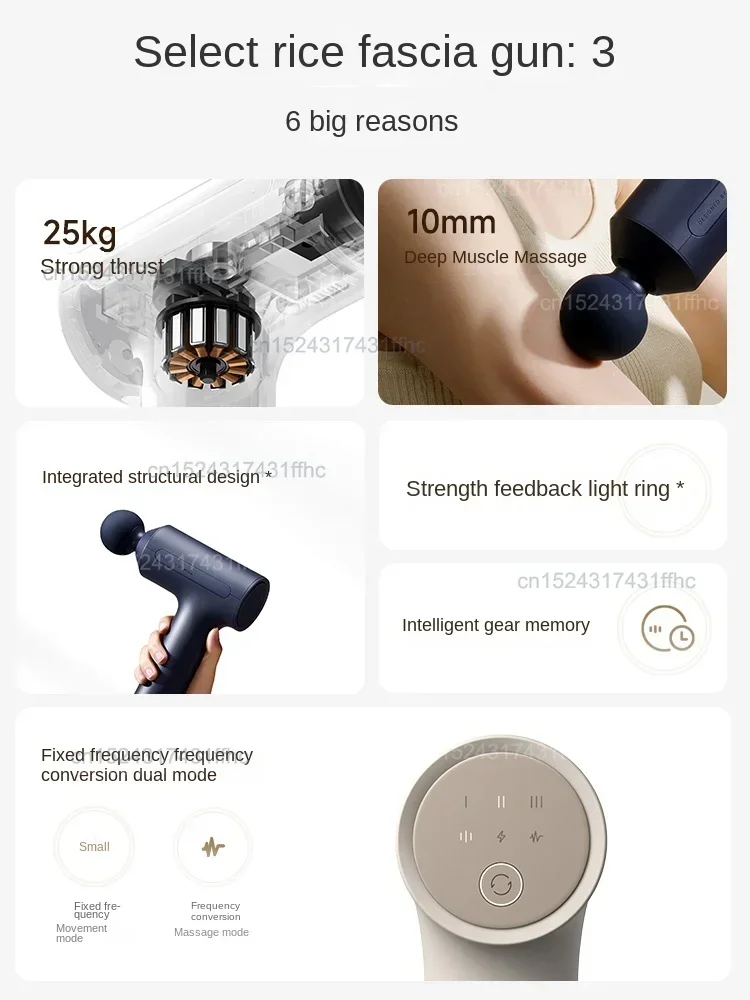 Original xiaomi Mijia fascia gun 3 relajación muscular masajeador especial 25kg empuje motor sin escobillas regalo