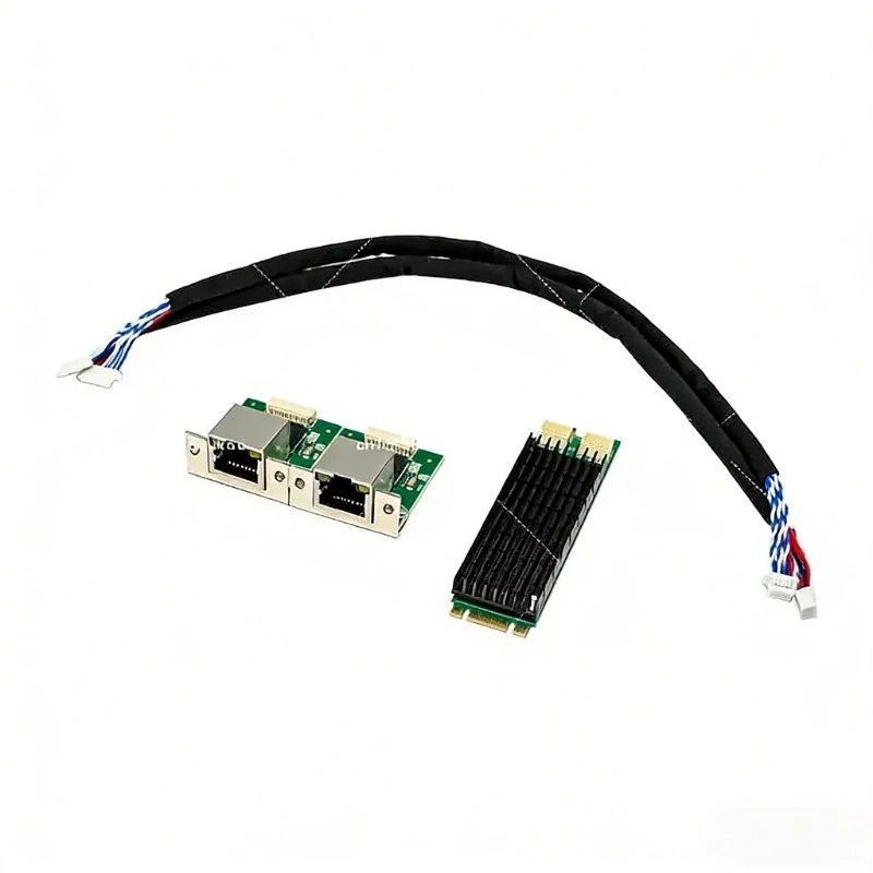 NVME M.2 B + M I226-T2 dual electrical port/2.5G copper cable server industrial control network interface card