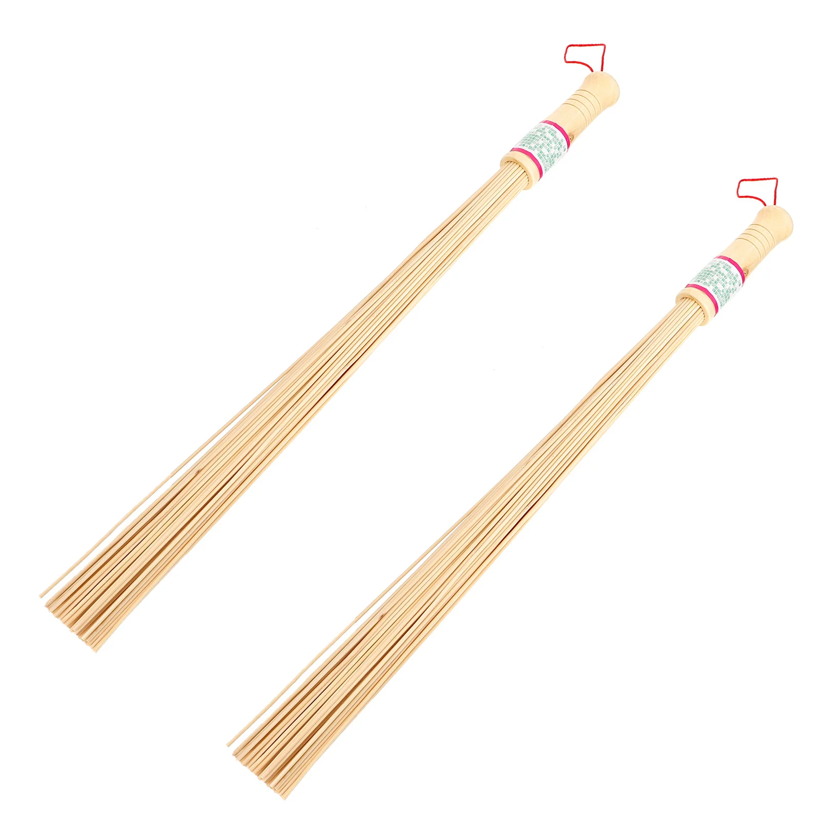 Bastão de massagem profissional para costas, pernas, braços, portátil, ferramenta de massagem de bambu com aderência antiderrapante, design confortável, 2 peças