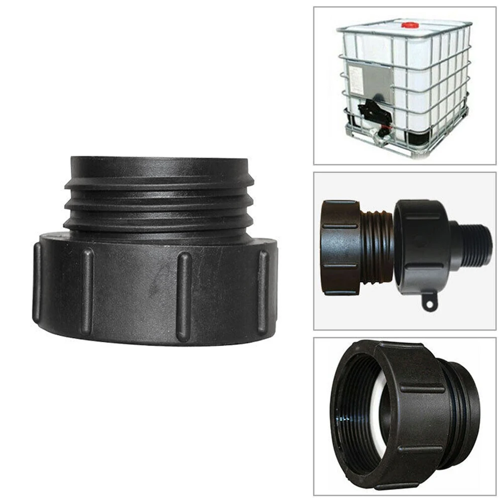 Adaptador IBC de alta calidad, rosca fina de 2 pulgadas a rosca gruesa, adaptador de conector de salida de tanque, rosca de plástico a gruesa, 1 unidad, nuevo