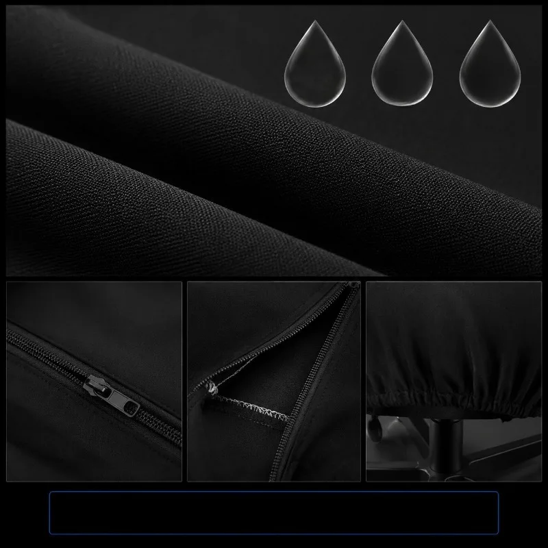 Solid Color Milk Silk Stretch Gaming Chair Cover Elastic Computer Office Rotating Chair Protector Slipcover Dustproof Seat Cover