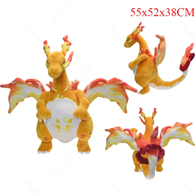 بوكيمون Charizard أفخم اللعب ، XY النار التنين ، أنيمي محشوة دمية ، هدية عيد ميلاد ، أفلام ، جديد