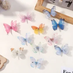 BABY BOWS 5Pcs/lot Butterfly Hairclips for Women Boutique Hair Accessories Fresh for Girls Hairgripes Alloy Clip Girls Barrette