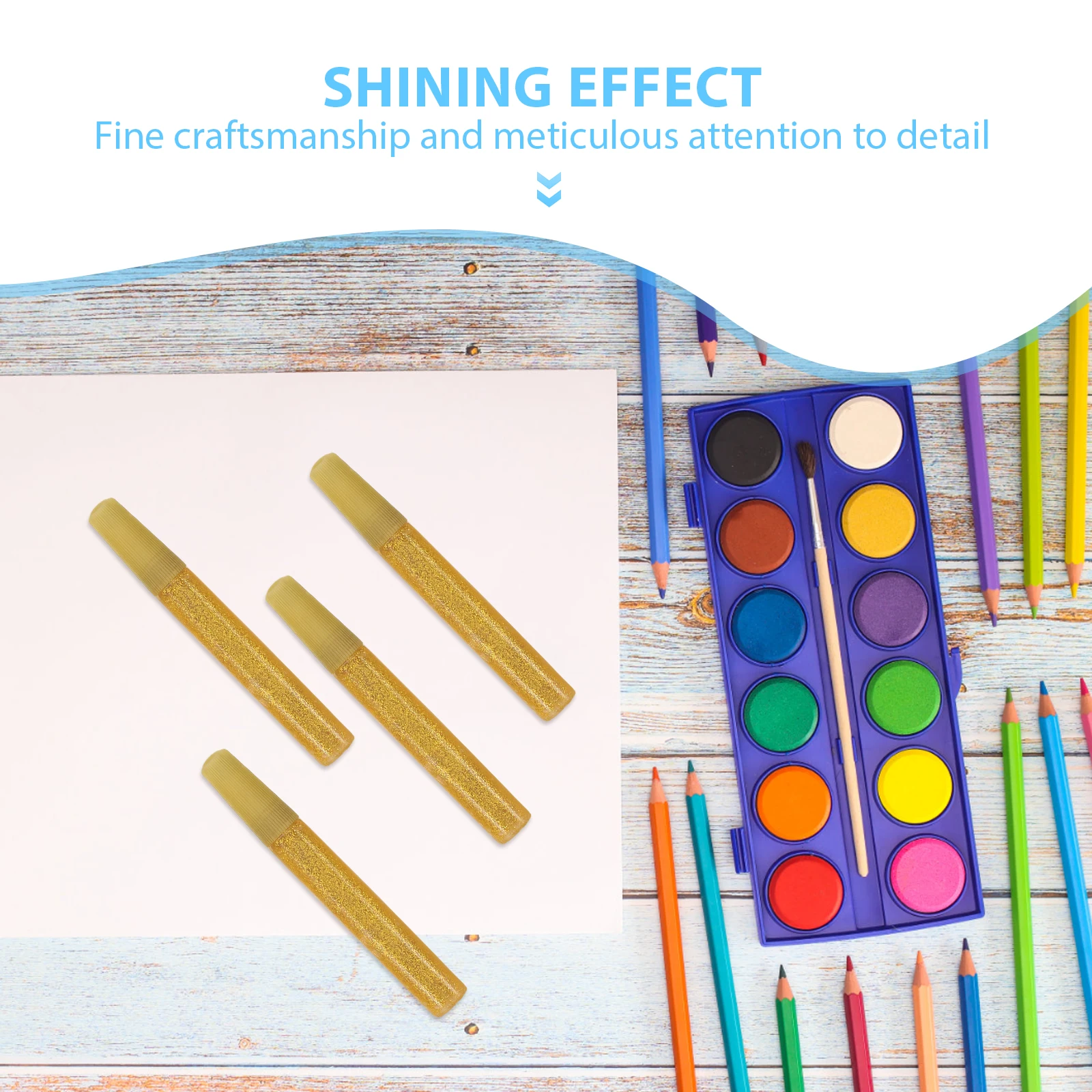 50 قطعة أقلام بريق الذهب لتطبيق سلس الحرف الفنية تلوين Diy بها بنفسك مشاريع الحرفية الغراء العصي مسحوق الغراء #6