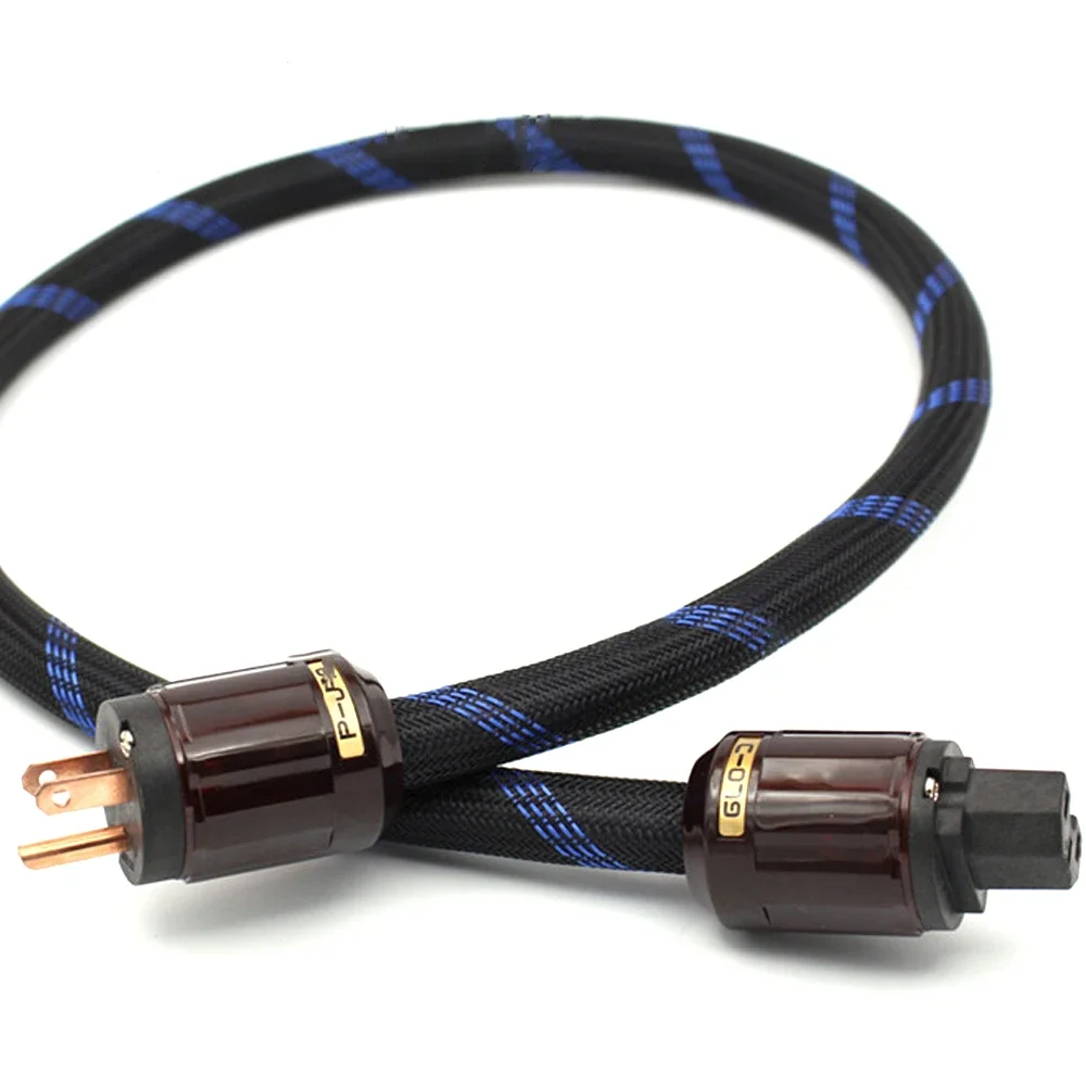 OFC 구리 하이파이 오디오 전원 케이블, US 플러그 AC 전원 코드, 앰프 CD 플레이어 튜브 앰프용