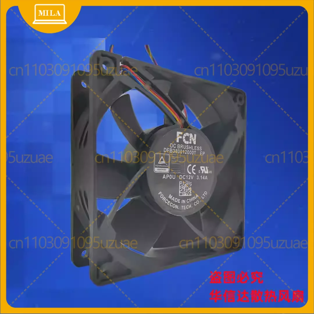 For DFB380012000 T AL0S FCN Fan DC12V 3.14A for Antminer S19 S19pro L7 S17 T17 INNOSILICON Miner A10 A11 T2T view 3