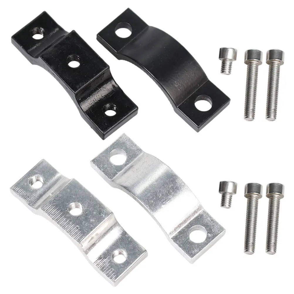 

2 set Motorcycle Light Bar Mounts Bracket Durable Aluminum Single Hole Design Stable Clamps Electric Bike Accessories