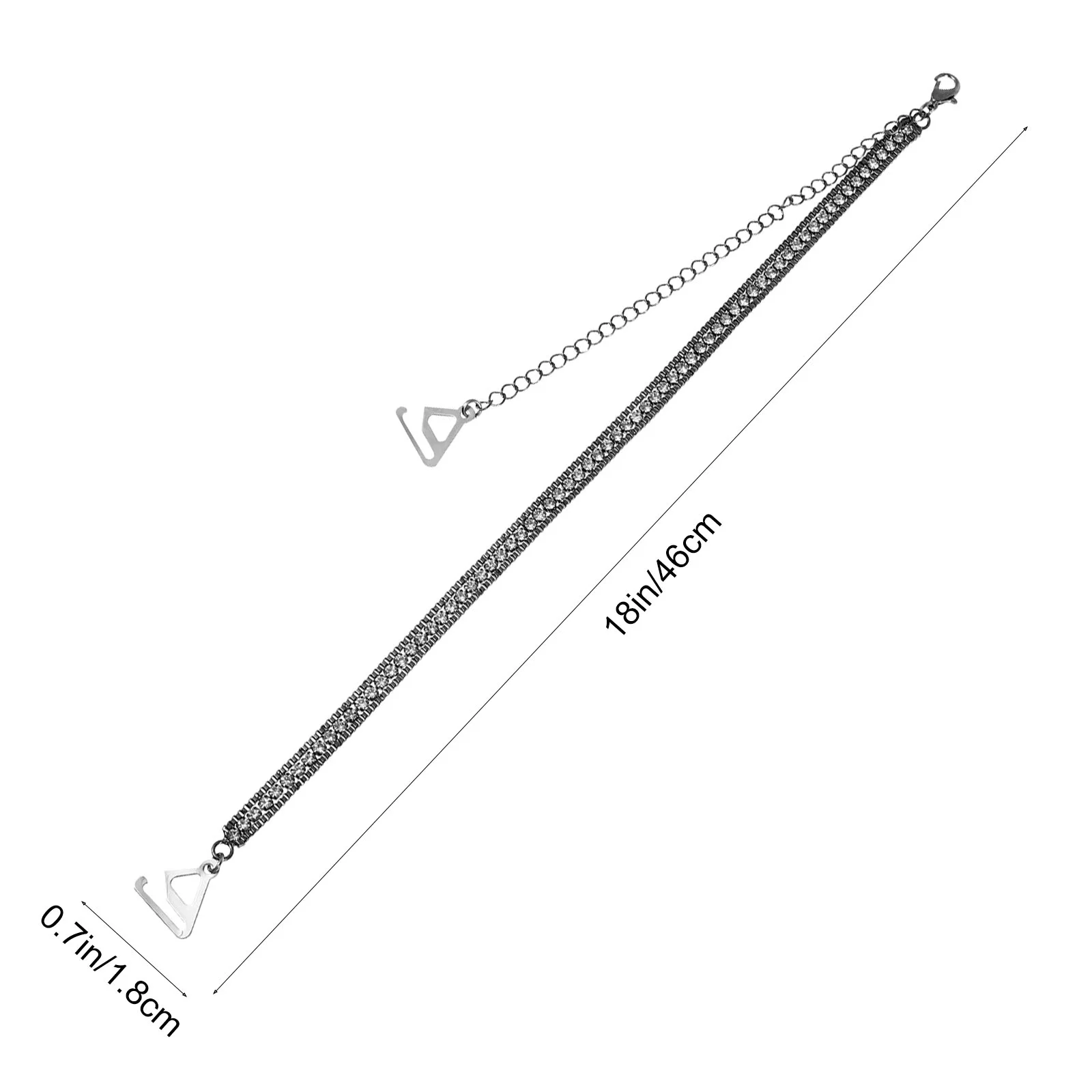 2 pares de alças de sutiã de strass ajustáveis decoração de cristal anti alça de substituição para acessórios de roupa íntima feminina