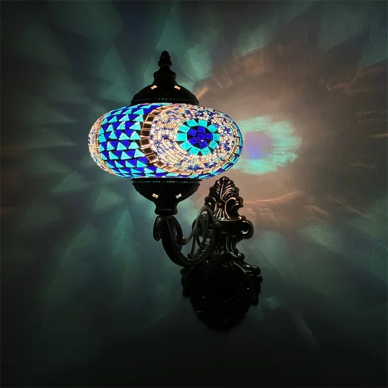 Mosaic Handmade Wall Lamp Bohemia Turkish Vintage Wall Dinning Room Bar Luminaire Home Loft Bedroom Deco Bathroom Fixture Lights