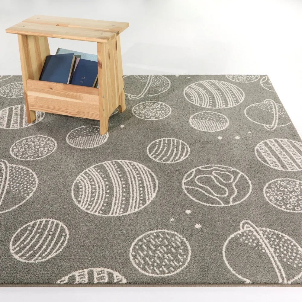 Grey Space Indoor Rug, 3'11W x 5'5L