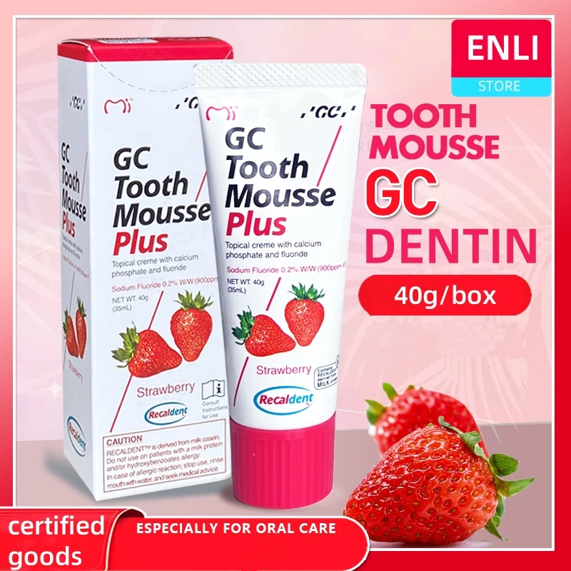 Japan GC Dental Protection 40g Fluoride Anti-cavity Solid Teeth Children to Prevent Tooth Decay With Strawberry Flavor