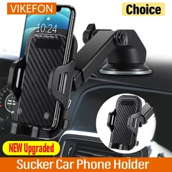 VIKEFON Sucker Car Mobile Phone Holder Mount Dashboard Suction Cup Support in Car Bracket Navigation Universal Stand for Phones