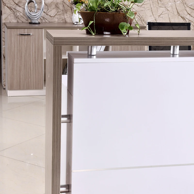 Small Modern Office Furniture Front Desk Reception Counter Design