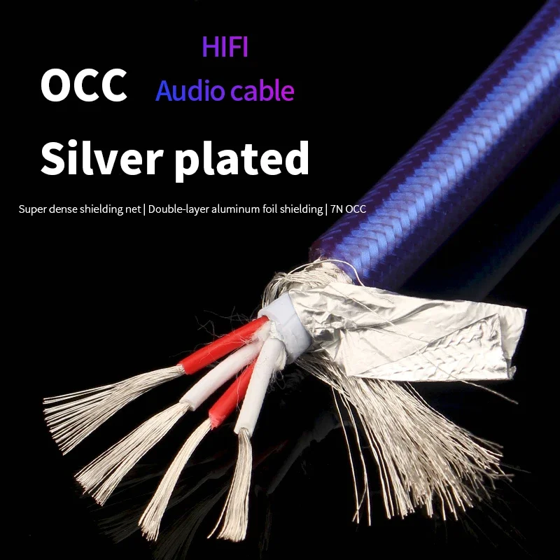 

HiFi Audio Line 7N OCC Silver Plated Copper DIY USB RCA XLR Coaxial BNC Bulk Cable