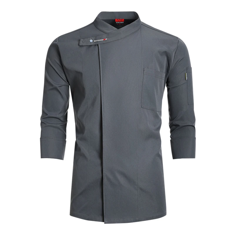 Catering roupas do chef hotel restaurante garçom uniforme cozinha padaria café mangas compridas camisas de trabalho serviço de alimentos jaqueta de cozinha
