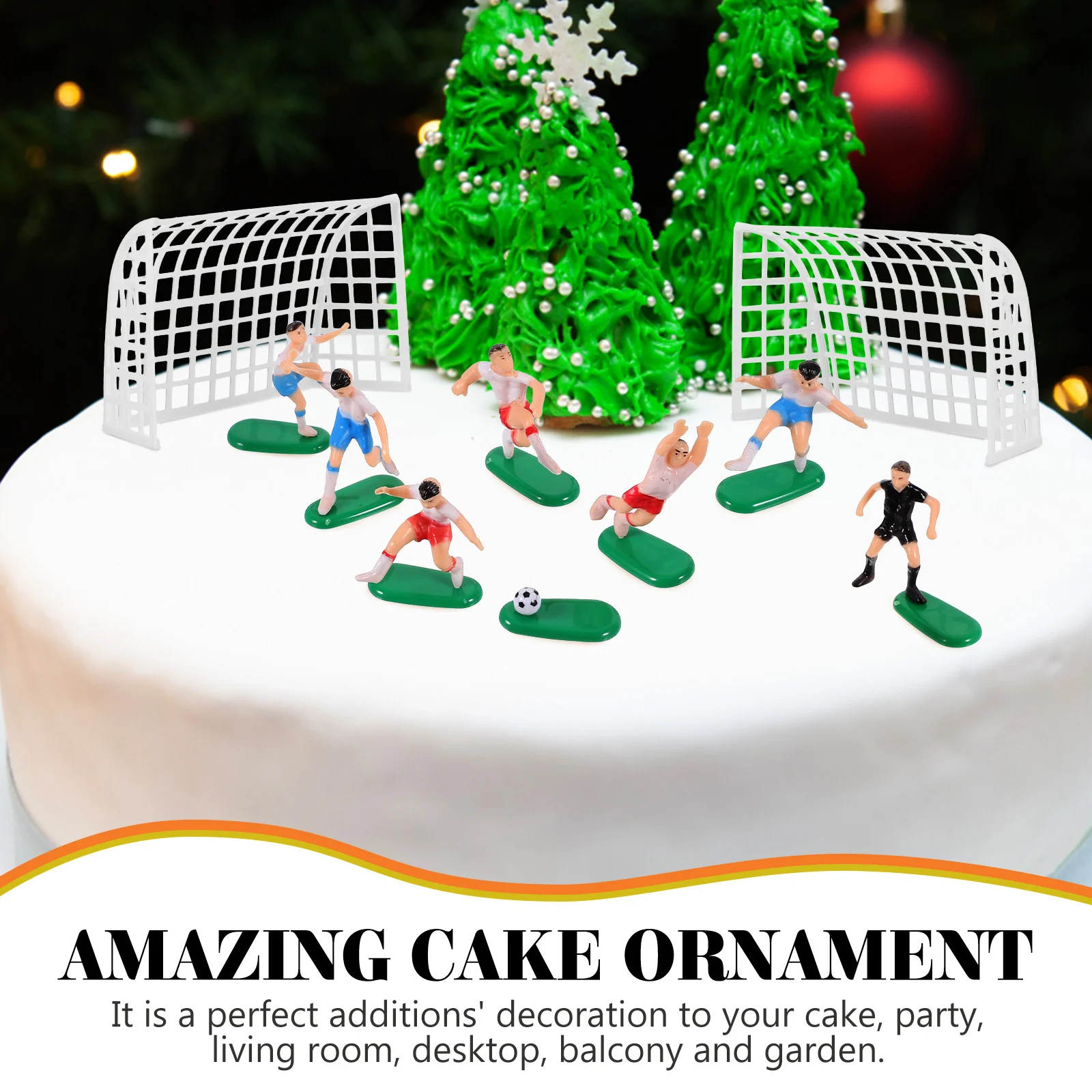 

1Set Football Team Decor High Quality Cake Topper Set Easy to Use Adorable Design Adds Cheerful Atmosphere to Any Celebration