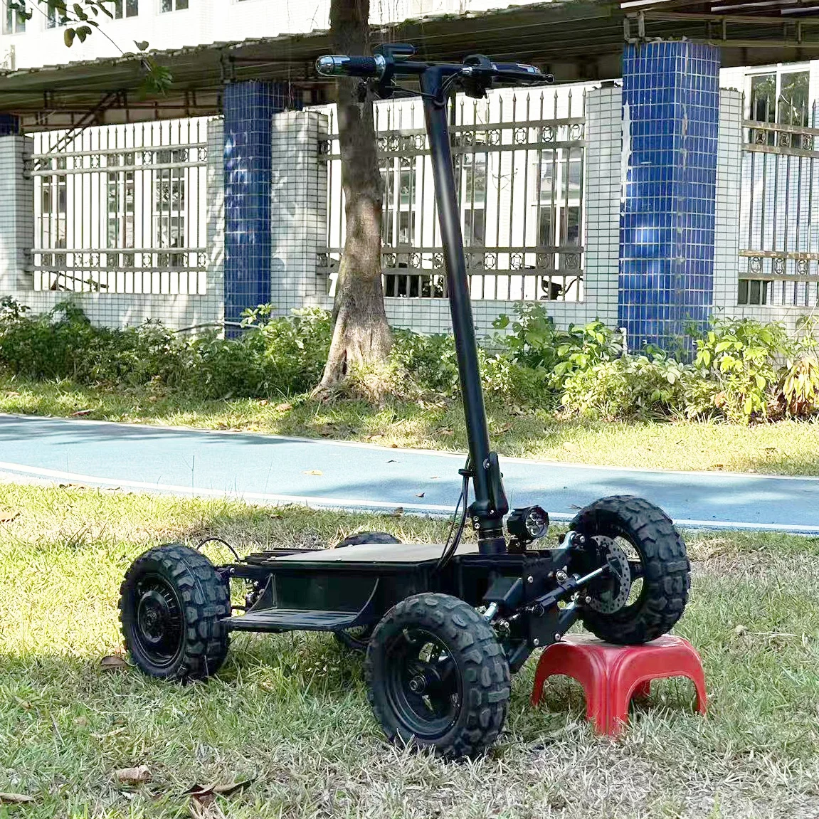 2025 New 4 -Wheel Dual Motor 48V 21Ah Lithium Battery McPherson Suspension Off-road Buggy All Terrain Electric Quad Bike