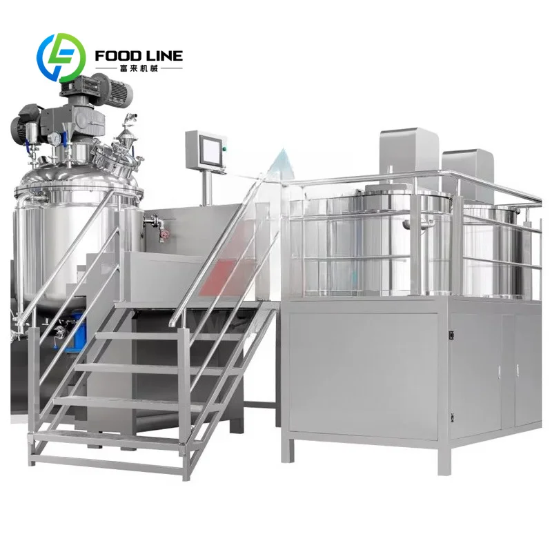 customized Compact PLC Vacuum Emulsifier Customizable Structure for Small Batch Cosmetic Cream Making