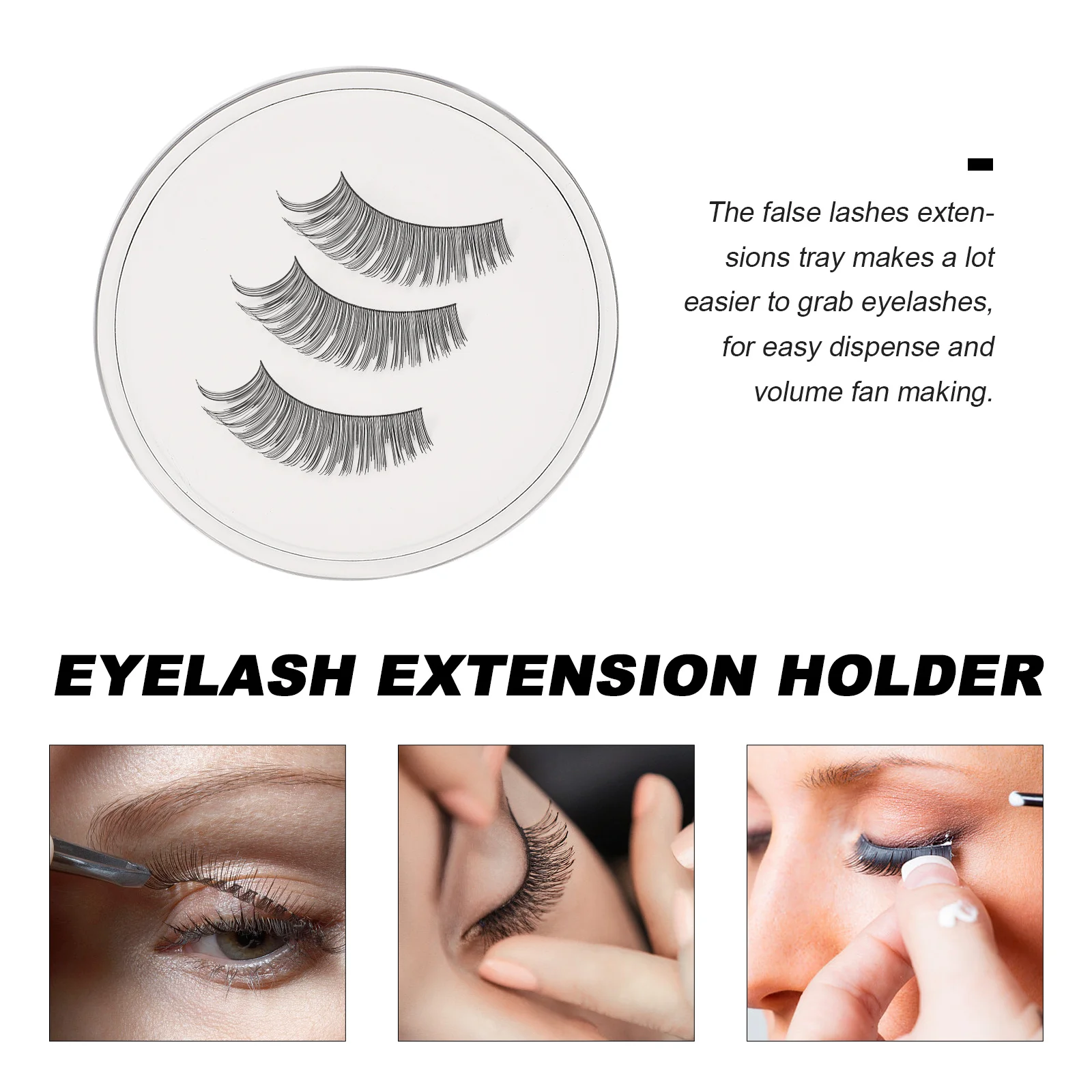 

4Pcs Eyelash Extension Pad Silicone Lash Holder Eyelash Stand Forehead Sticker Storage Tray Grafting Pallet Lash Pallet