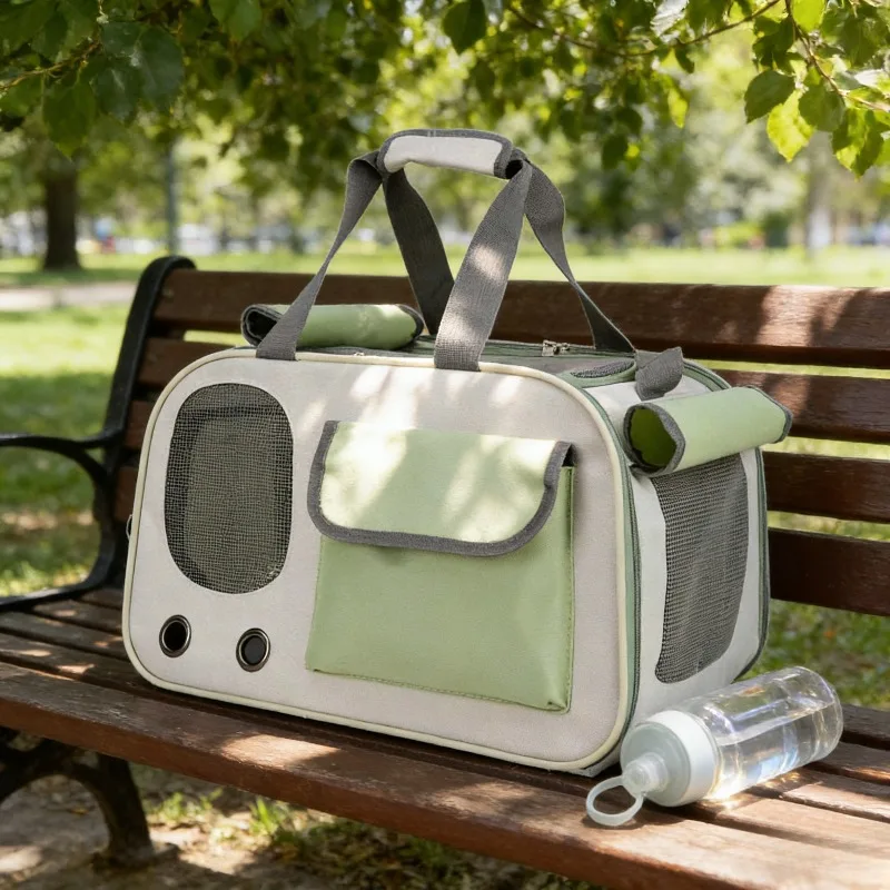 

Модный рюкзак-переноска для кошек большой вместимости, дышащий, для путешествий на открытом воздухе, на плечо и в руках, двойного назначения