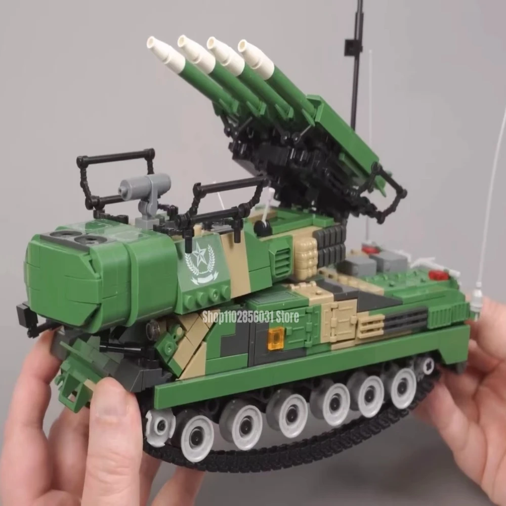 1258pcs MOC Military BUK-M1 Missile Vehicle Building Blocks Model Bricks Russo-ukrainian War Toys Birthday Gifts Boys Christmas