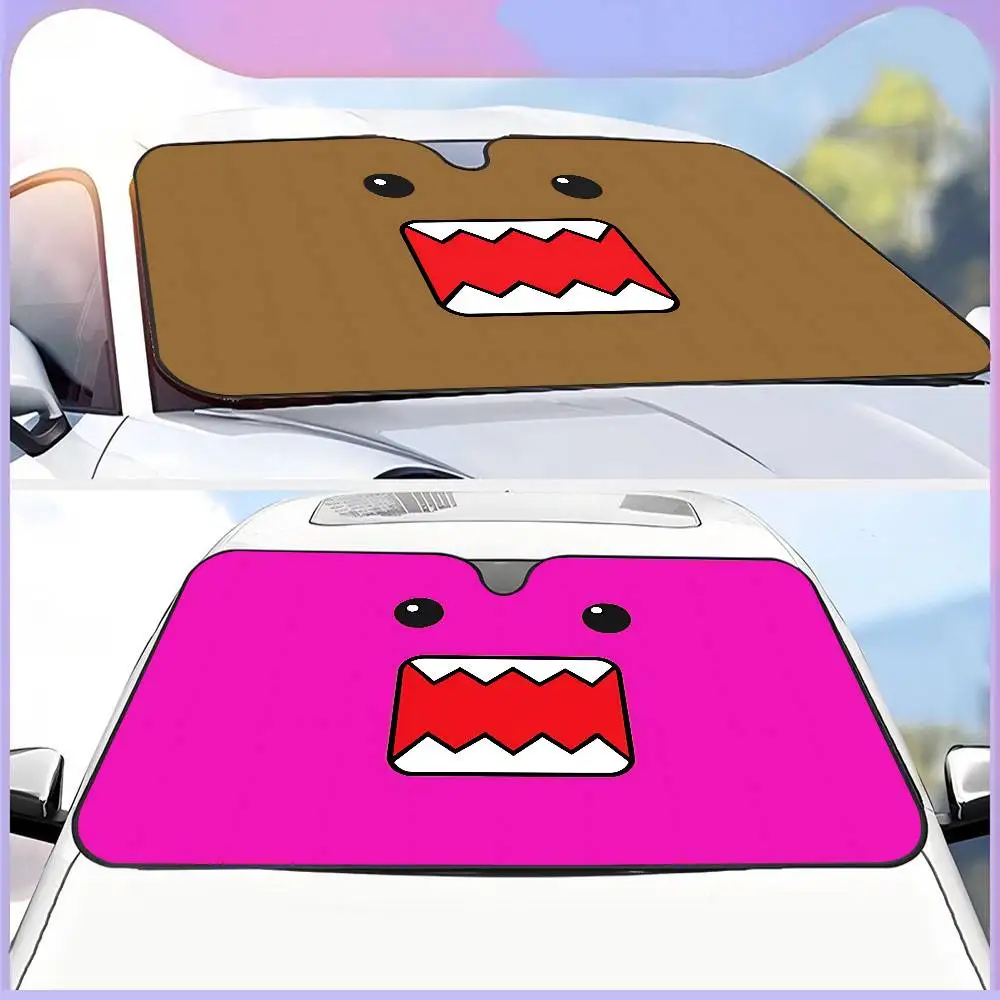 Cartoon D-Domo K-Kun Auto Zonnescherm Voorruit Zonnescherm Voor De Meeste Sedans SUV Blokken Max Uv-stralen Houden Uw Voertuig Cool