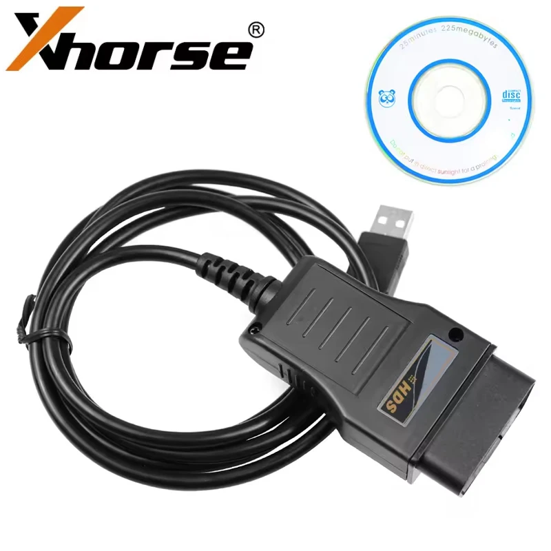 

Кабель Xhorse HDS OBD2 для диагностики Honda, поддержка протоколов K-Line/KWP/CAN, совместим с Windows XP SP3, диагностический инструмент.
