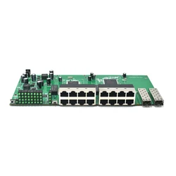 Reverse Poe Switch with 2 Gigabit SFP Port, GPON ONU Solution, 24V-48V, 16 Port, 1000m