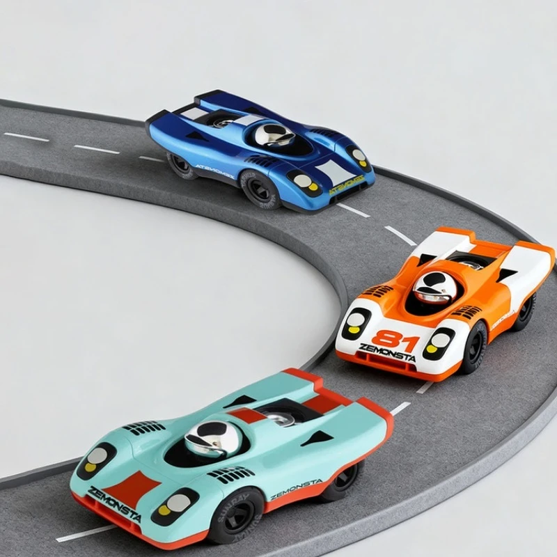 Racing Car Model with Smooth Edges, Desktop Ornament for Home & Office Display, Collectible Decoration and Gift for Model Hobby