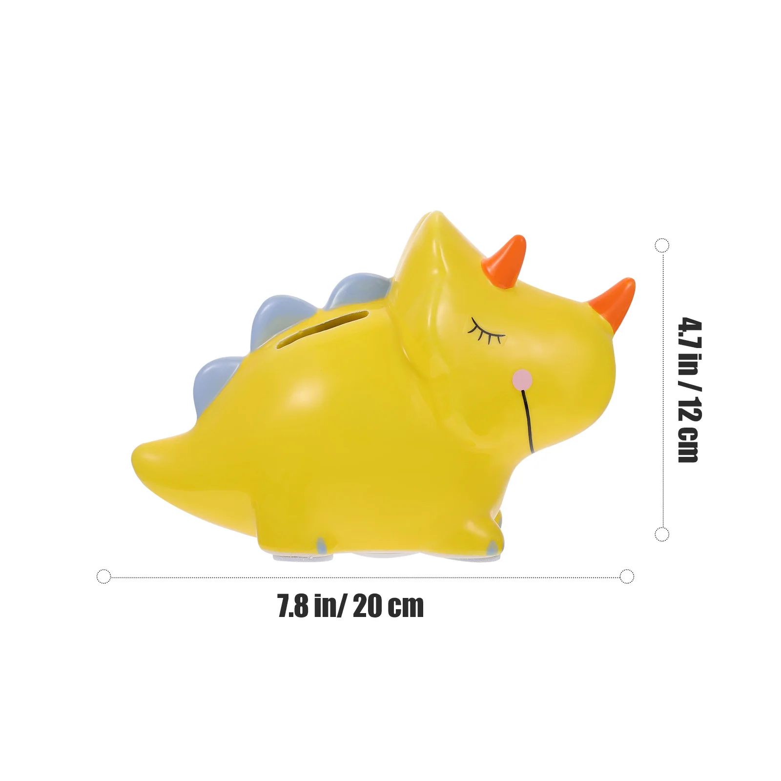 1 szt. Urocza skarbonka w kształcie dinozaura, wysokiej jakości ceramiczna skarbonka dla dzieci, duża pojemność, dekoracja na biurko do sypialni.