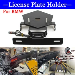 Motorcycle Accessories License Plate Holder For BMW S1000RR 2019-2023 S1000R 2021-2023 M1000RR 2019-2023 adjustable Long Short