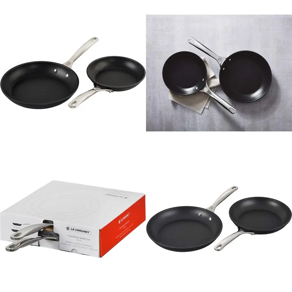 

Набор посуды Le Creuset PRO Series с антипригарным покрытием, 2 предмета (8 и 10 сковородок), серый