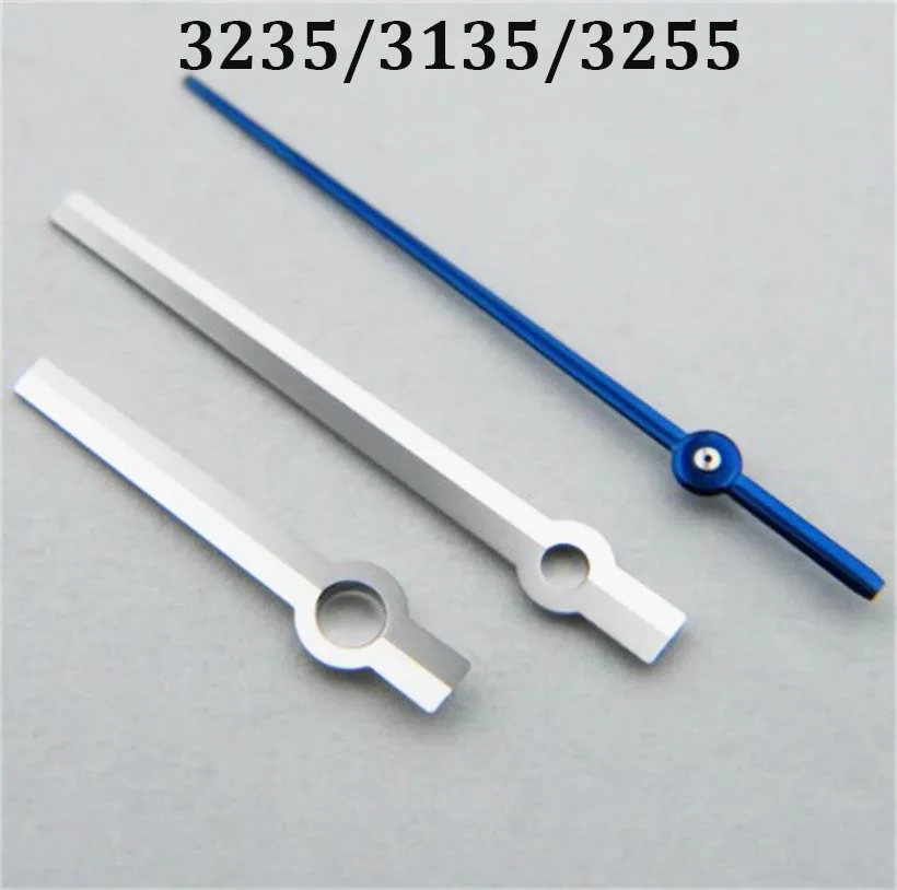 For 3235 3135 3255 Movements Blue Baked Watch Hands Hour Minute Second Three Needle Non Luminous Watch Pointer Watch Accessories