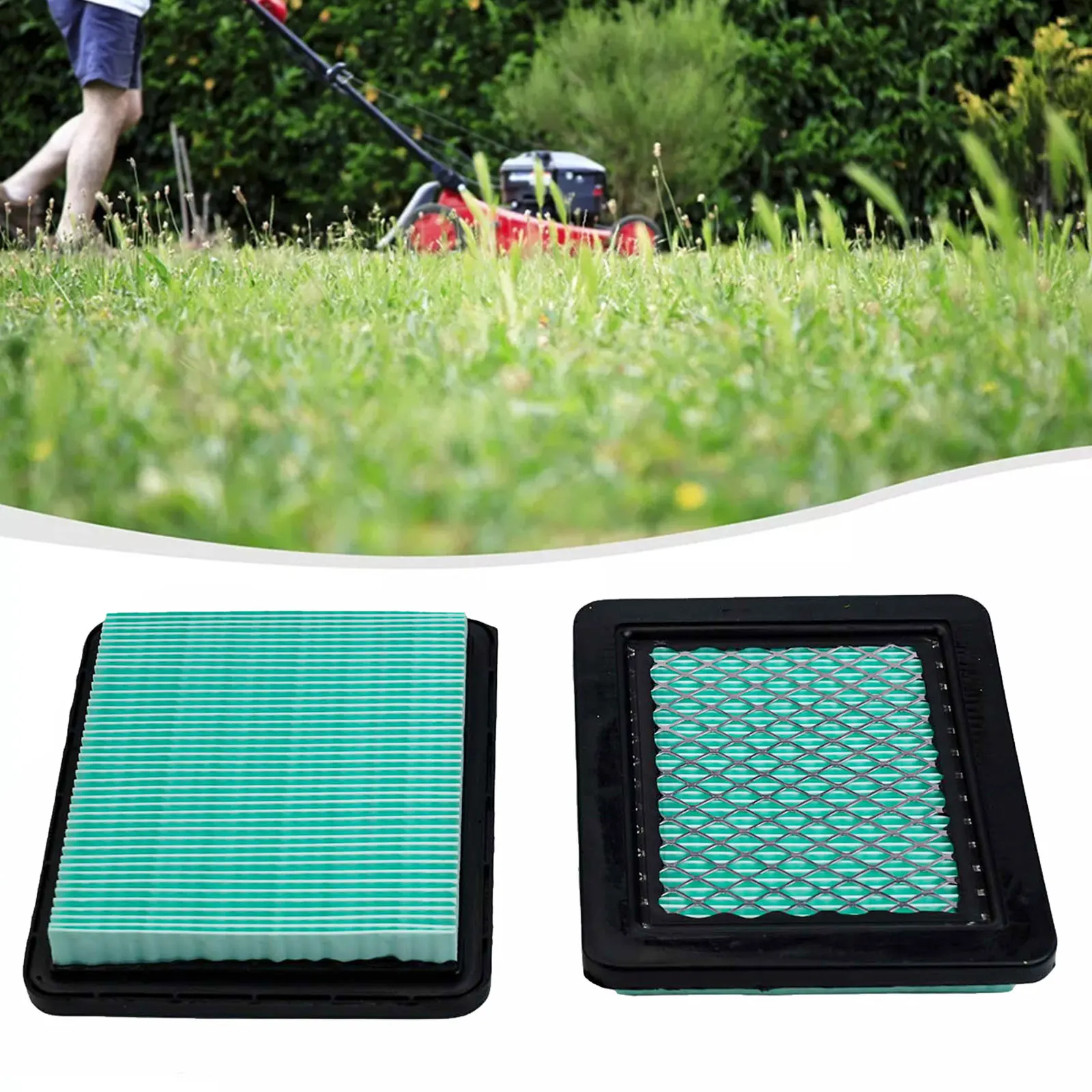 2pcs Replacement Air Filter For Honda HRX 537 HRX476 Lawnmower Service Kit Parts Garden Power Tools Accessories