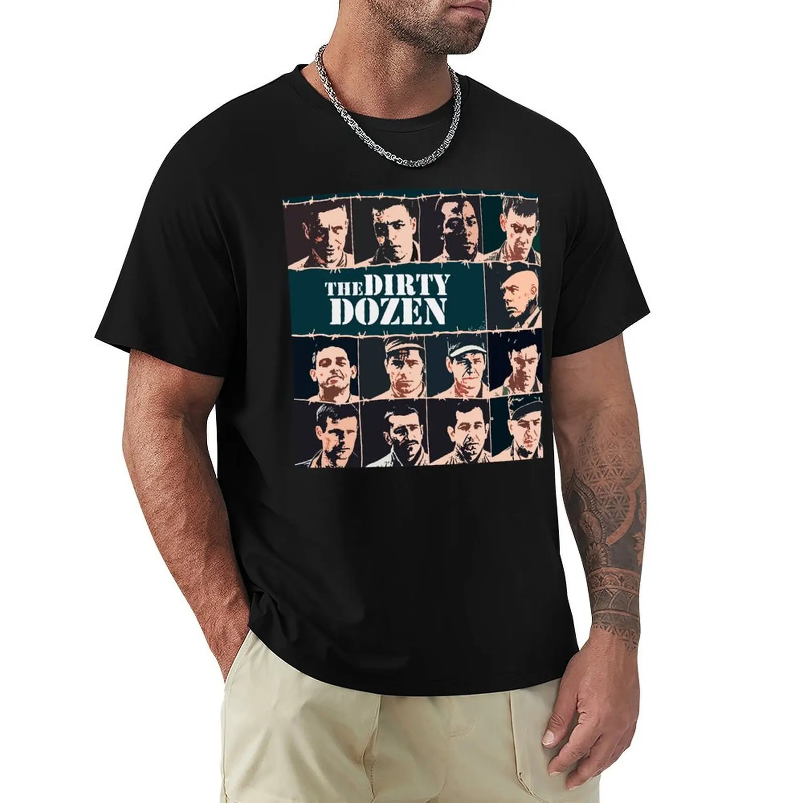 The Dirty Dozen T-Shirt summer tops anime stuff blacks for a boy mens cotton t shirts