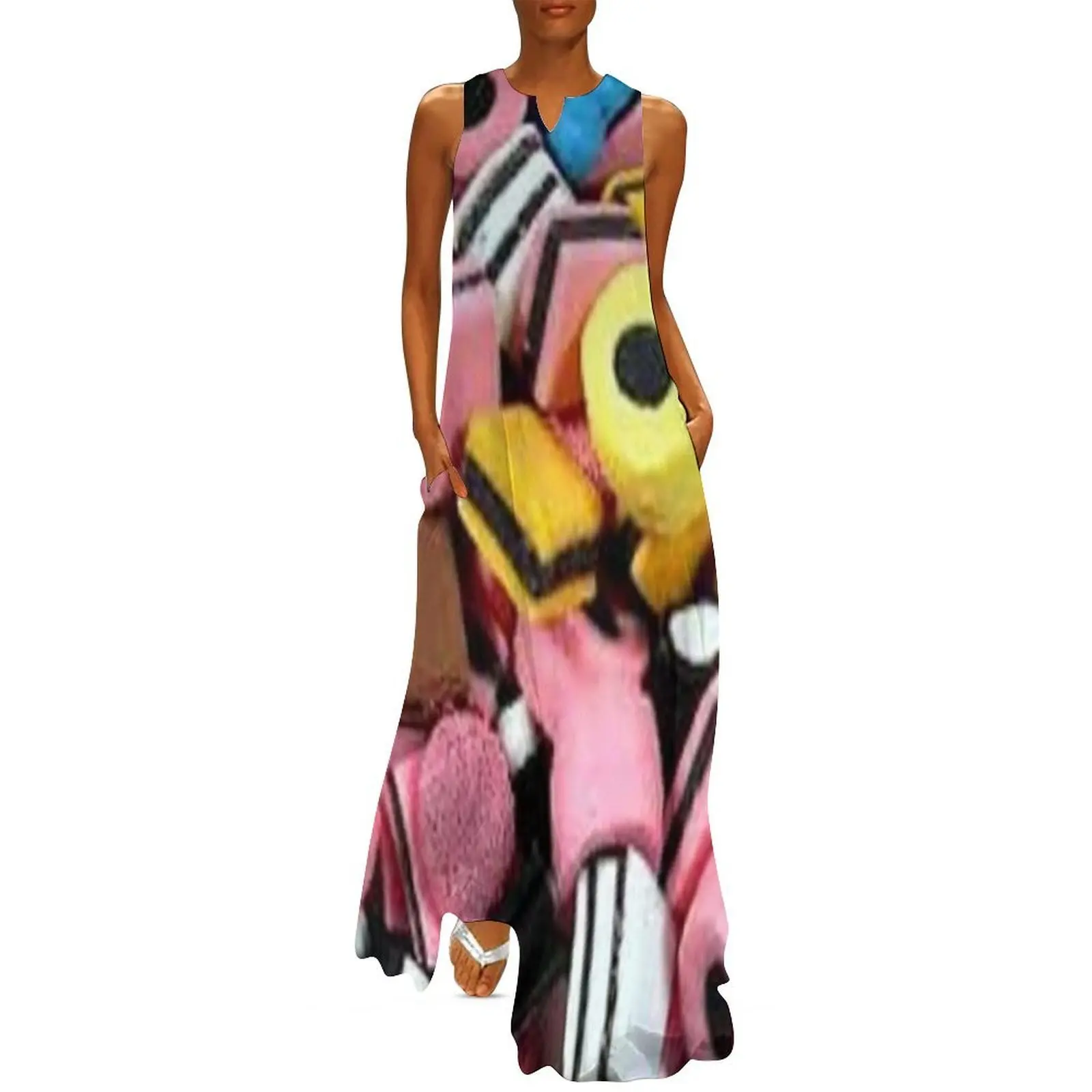 

liquorice allsorts Long Dress Women dresses summer evening dress woman beach outfits for women Dress for pregnant women