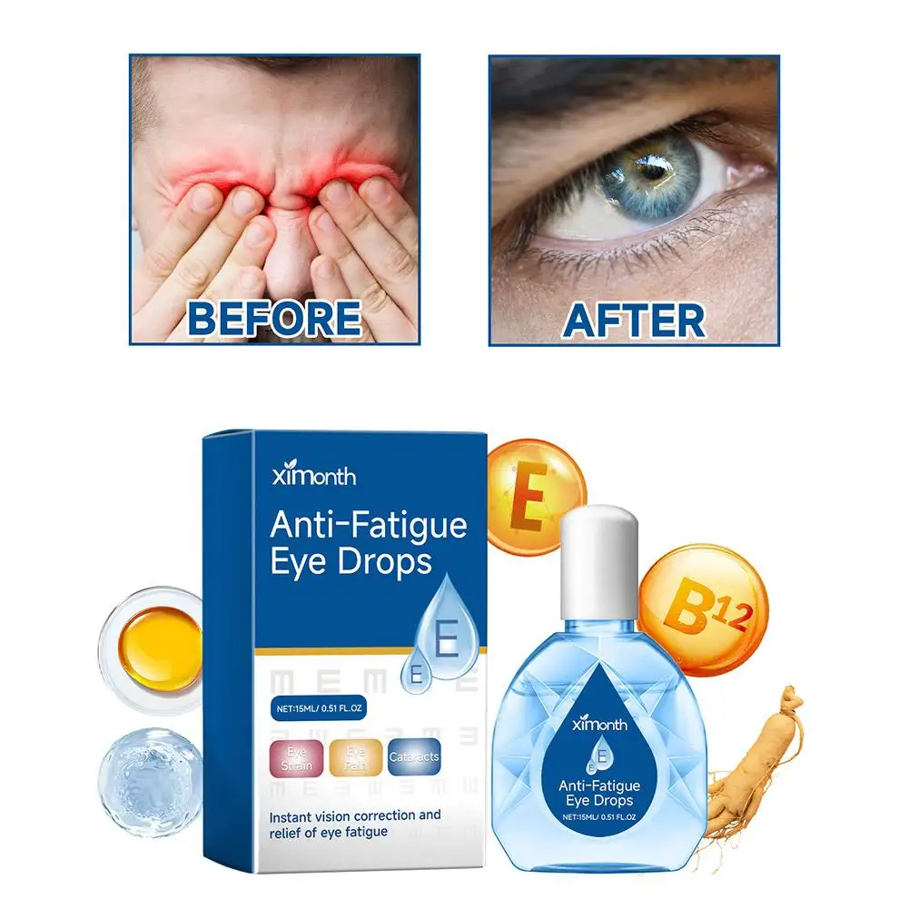 1pc 15ml Cool Eye Drops Medical Cleanning Eyes Detox Relax Removal Products Fatigue Eye Health Care Relieves Massage Discom C4L8