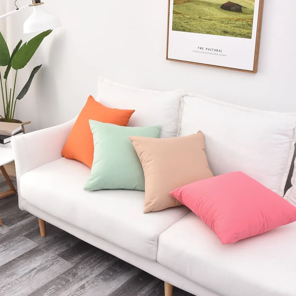 CIFBUY Twill Waterproof Solid Nordic Cushion Cover Decorative Throw Pillow Case for Outdoor Patio Sofa Couch Bed Balcony Home