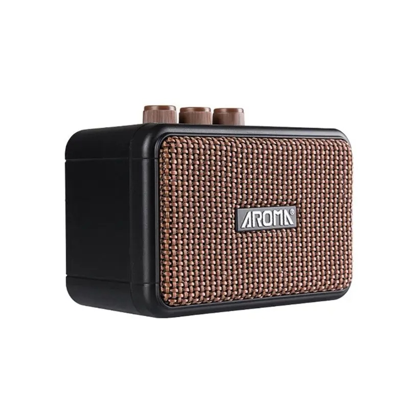 3X Aroma AG-04 Mini Electric Guitar Amplifier 5W Portable Bluetooth Speaker For Electric Guitar Retro Rechargeable Amp view 4