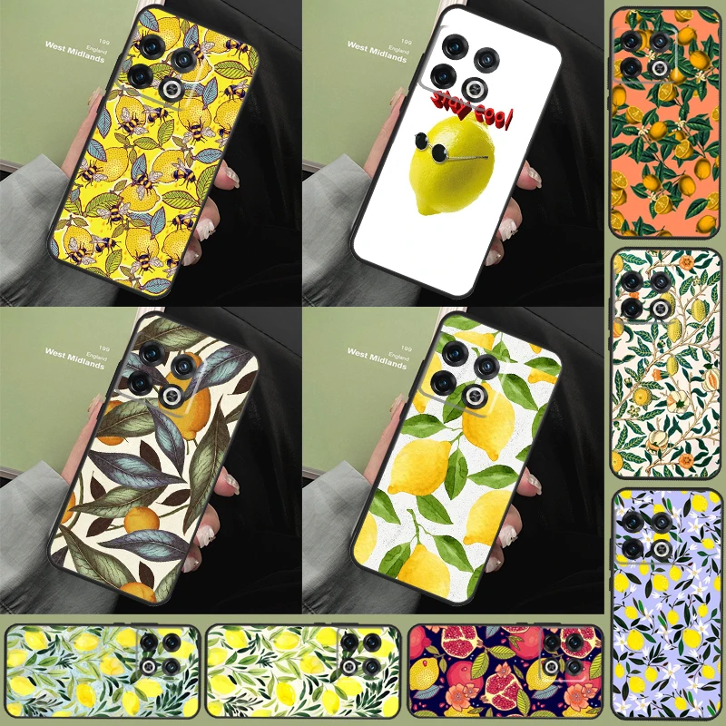 Summer Lemon and Leaf Case For OnePlus 11 8 9 10 Pro 8T 9R 9RT 10T Cover For OnePlus Nord 3 2T CE 2 Lite N10 N20