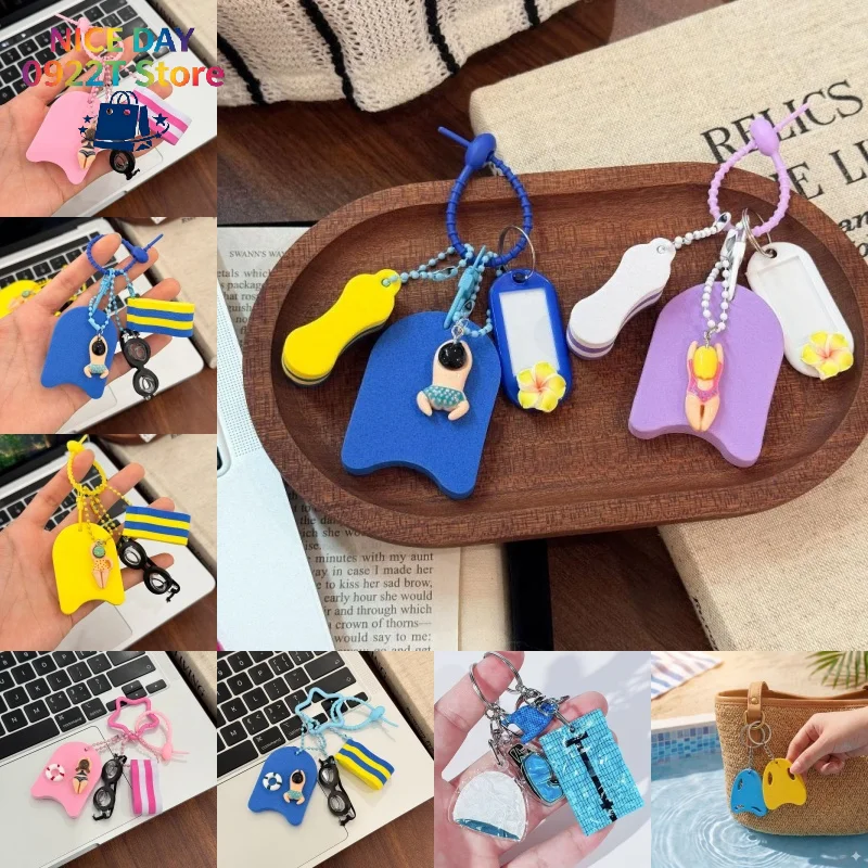 23 Styles Buoyant Floating Key Ring Yellow Pink Water Float Key Chain For Fishing Sailing Surfing Swimming Water Sports@#X