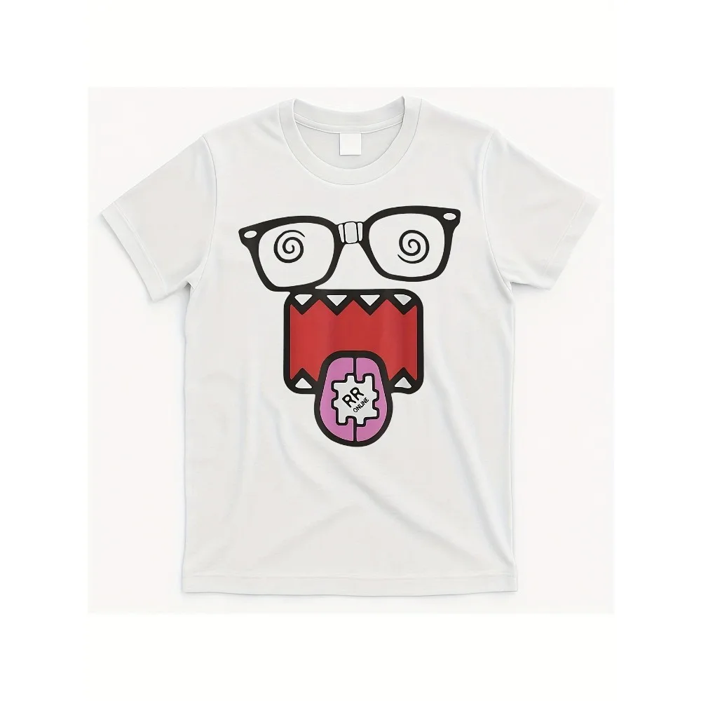Dizzy Domo Ku Cartoon Graphic T-Shirt - Unisex Soft Breathable Cotton Tee With …