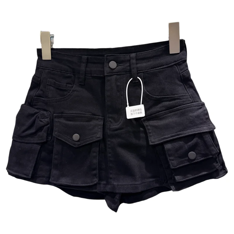 

Trendy 2025 Autumn New American Spicy Girl Workwear ket Design Waed Denim Skirt A-Line Skirt for Women Casual High ...