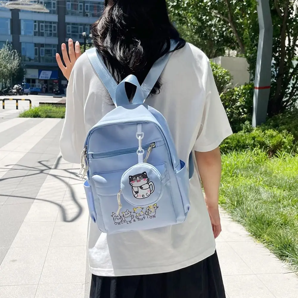 Mochilas escolares ligeras para estudiantes, correas ajustables, cierre de cremallera, bolso de hombro de dibujos animados, transpirable, impermeable