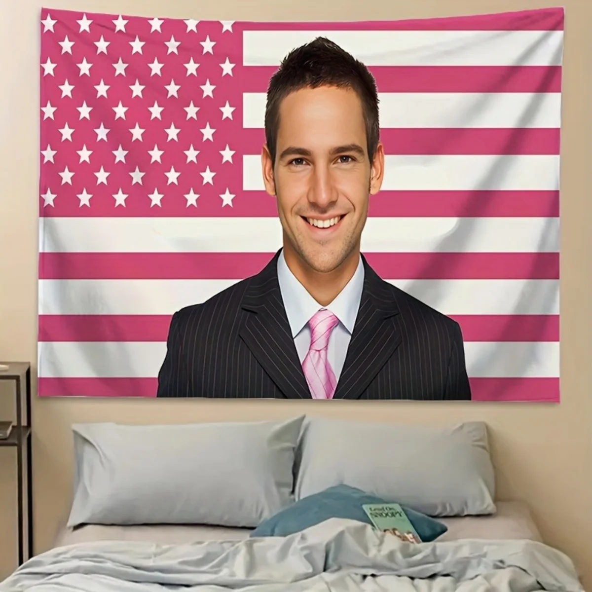 1 Customizable Photo Tapestry – Personalized Wall Hanging for Birthdays, Weddings, Halloween, Christmas, and Parties